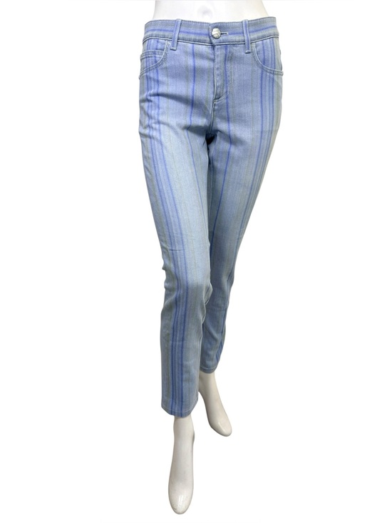 CHANEL Denim - Chanel Spring 2006 Striped Denim Jeans FR 36